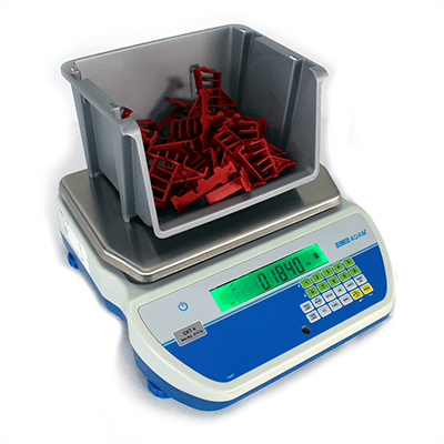 Plastic pieces on CCT bench scale