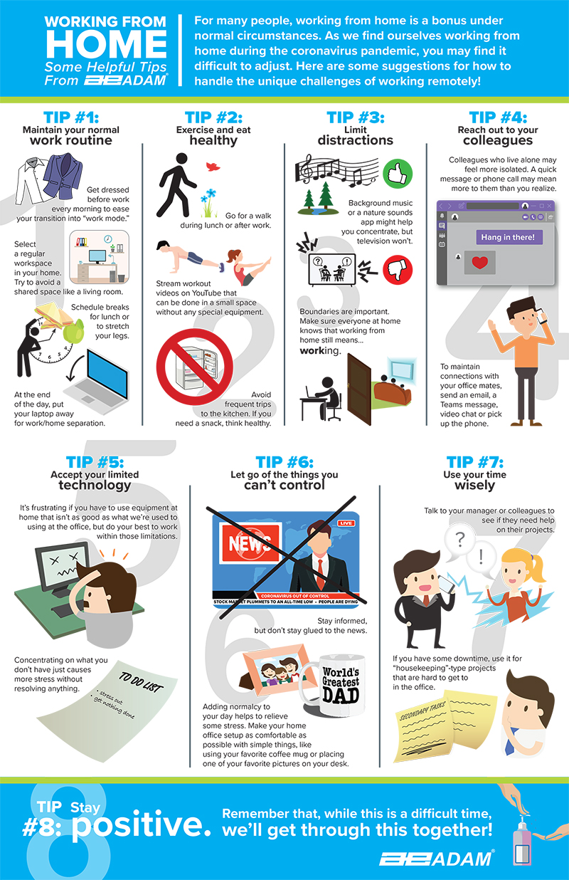 Work from home infographic