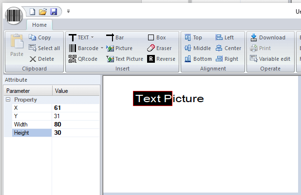 Text Picture Adjusting Font Height