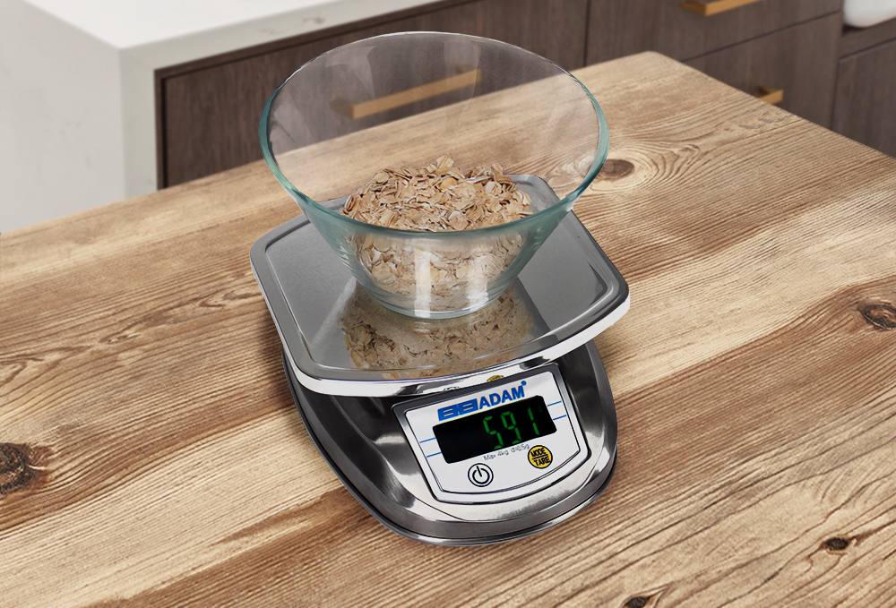 weighing food for fitness